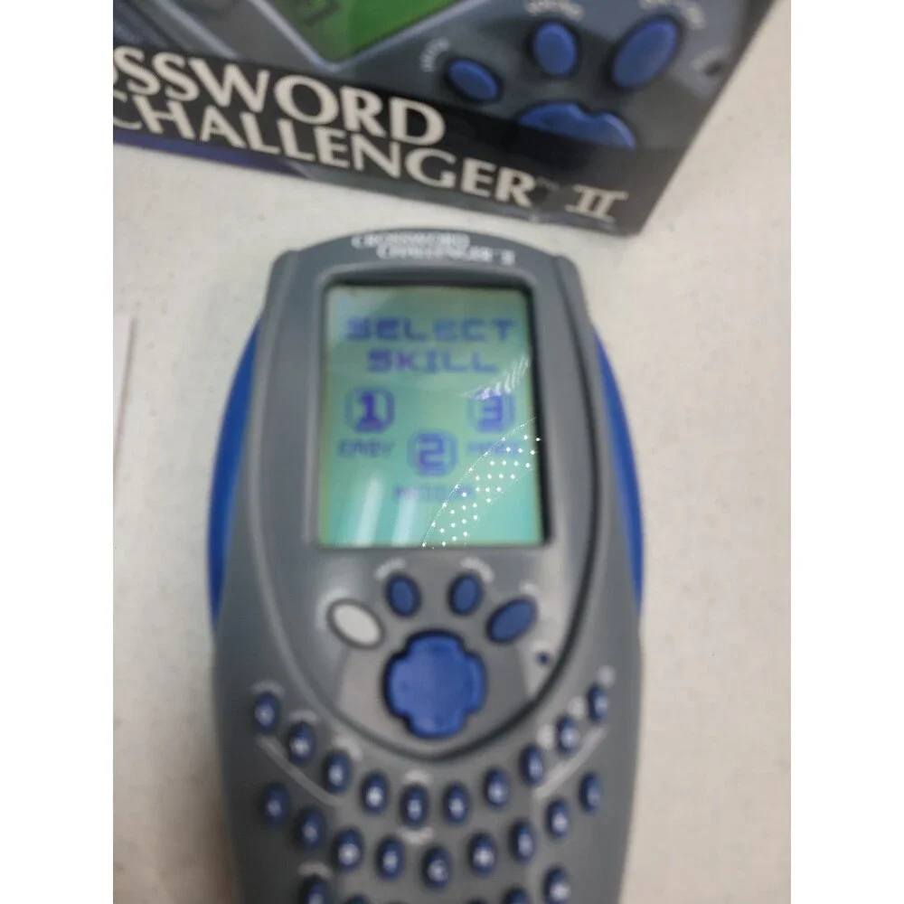 Crossword Challenger II 2001 Radica Handheld Crossword Vintage hand held Game